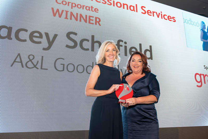 Tracey Schofield wins 'Best in Professional Services' award