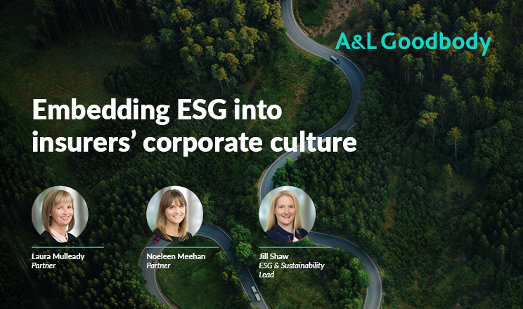 Key takeaways - embedding ESG into insurers’ corporate culture