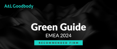 ALG has been recognised in The Legal 500 EMEA Green Guide 2024