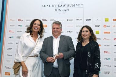 Paul White awarded Impact Award at Luxury Law Awards