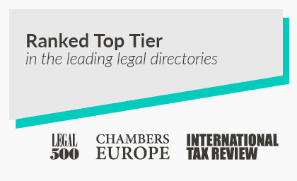 Ranked top tier in the legal legal directories - Tax