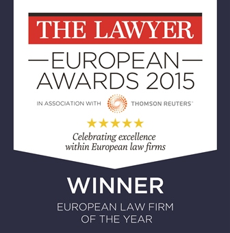 The Lawyer European Law Firm of the Year 2015